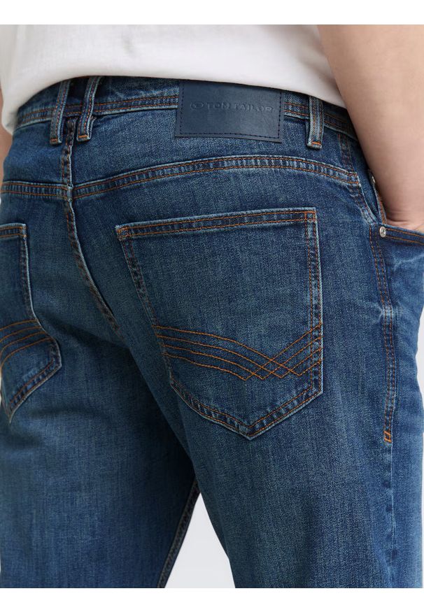 Tom Tailor - Męskie Spodnie Jeansowe Josh Regular Slim Mid Stone Wash Denim 1047978 10281