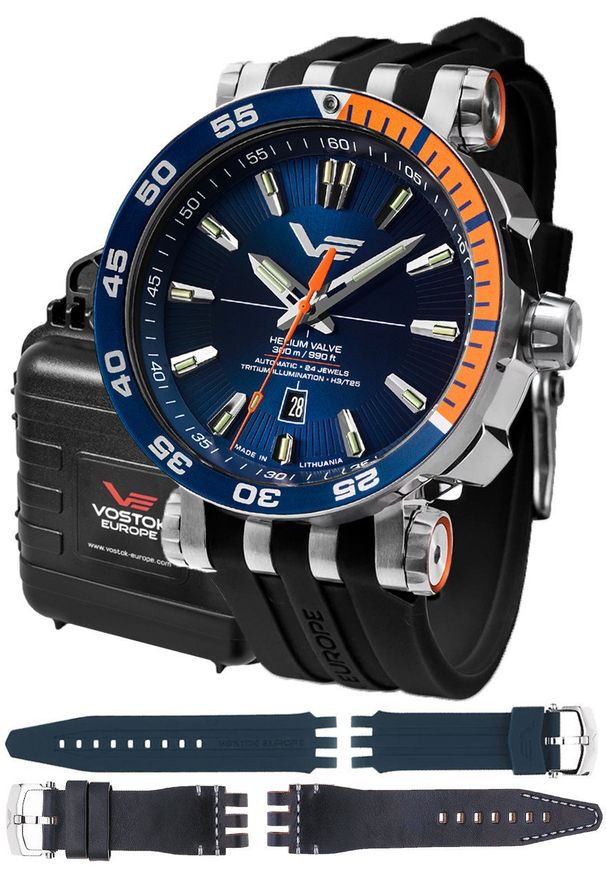 Zegarek męski Vostok Europe NH35A-575A715SB czarny. Kolor: czarny