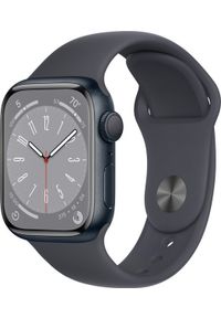 APPLE - Smartwatch Apple Watch 8 45mm GPS Midnight Alu Sport Granatowy (MNP13). Rodzaj zegarka: smartwatch. Kolor: niebieski. Styl: sportowy #1
