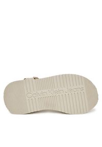 Calvin Klein Jeans Sandały Sandal Velcro Webbing Mg YW0YW01693 Écru. Materiał: materiał #6