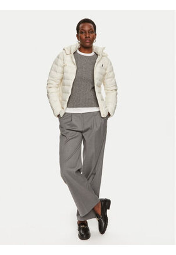 Polo Ralph Lauren Kurtka zimowa 211958932003 Écru Relaxed Fit. Typ kołnierza: polo. Materiał: syntetyk. Sezon: zima