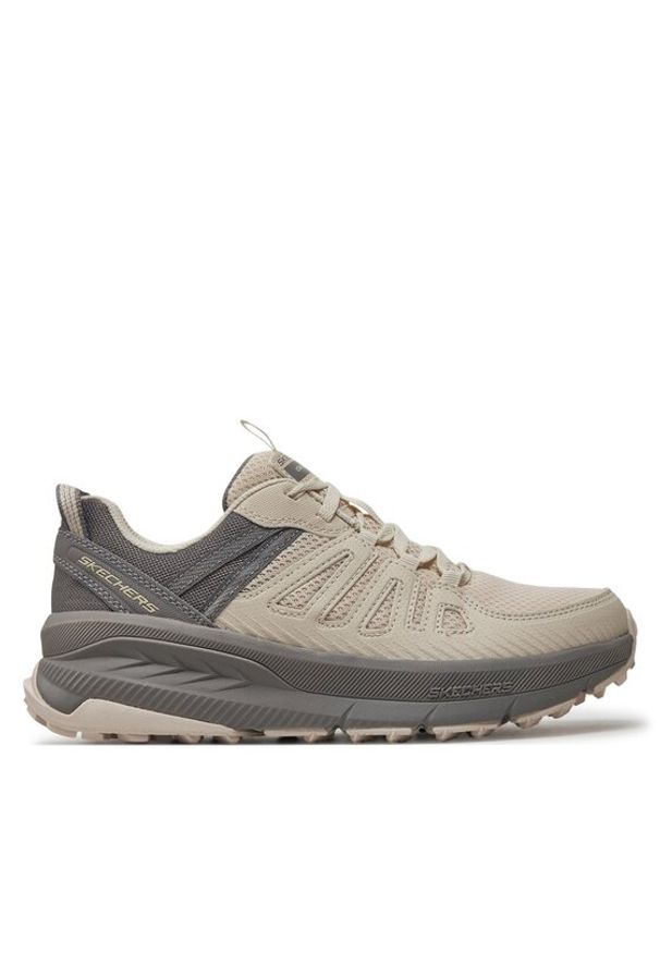 skechers - Skechers Trekkingi Switch Back-Cascades 180162/NTGY Beżowy. Kolor: beżowy. Materiał: skóra