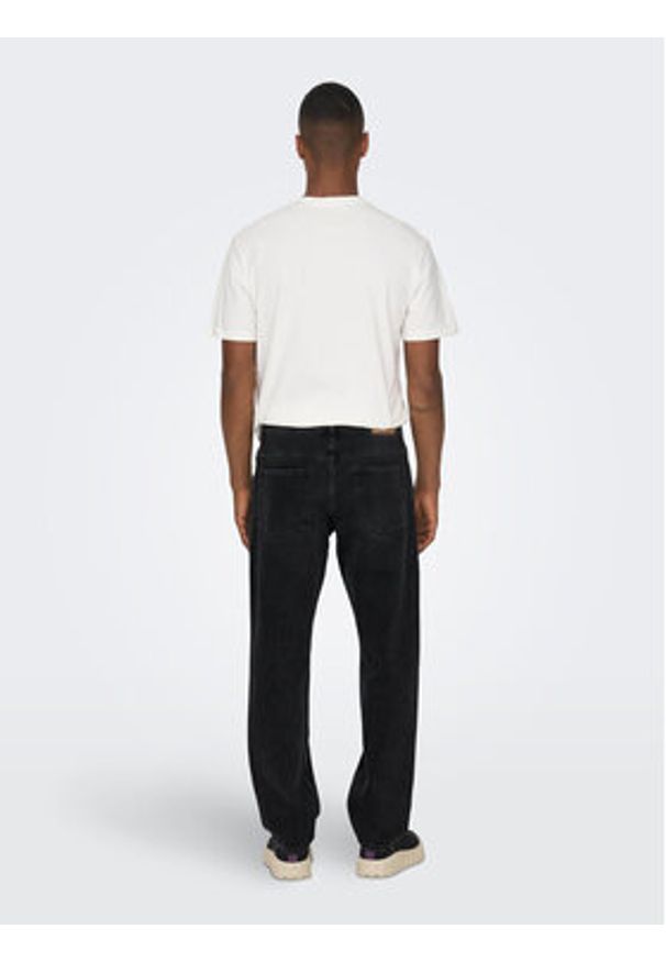 Only & Sons Jeansy 22026985 Czarny Loose Fit. Kolor: czarny
