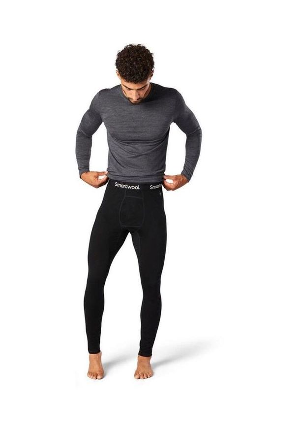 Grangers - Leginsy Smartwool Classic All Seasons Merino Base Layer Bottom-Black. Kolor: czarny. Materiał: wełna. Sport: turystyka piesza