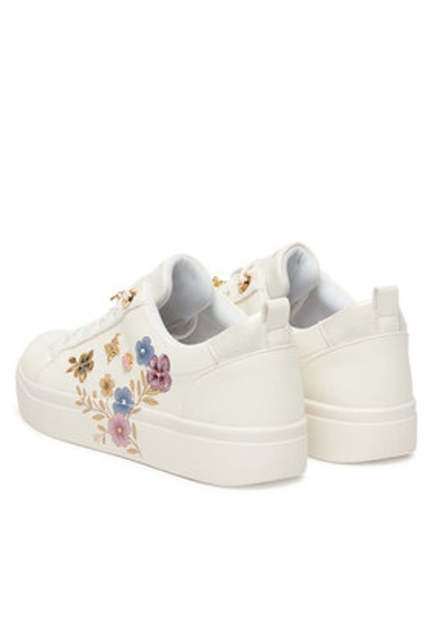 Aldo Sneakersy Springflowers 14295810 Biały. Kolor: biały. Materiał: skóra