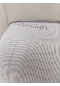 Calvin Klein Performance Legginsy 00GWS4L643 Biały Slim Fit. Kolor: biały. Materiał: syntetyk #5