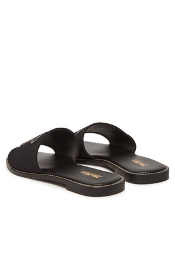 Max Mara Klapki 2516521019600 Czarny. Kolor: czarny. Materiał: materiał