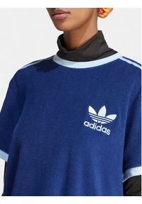 Adidas - adidas T-Shirt 3-Stripes IR7465 Granatowy Loose Fit. Kolor: niebieski. Materiał: bawełna #4