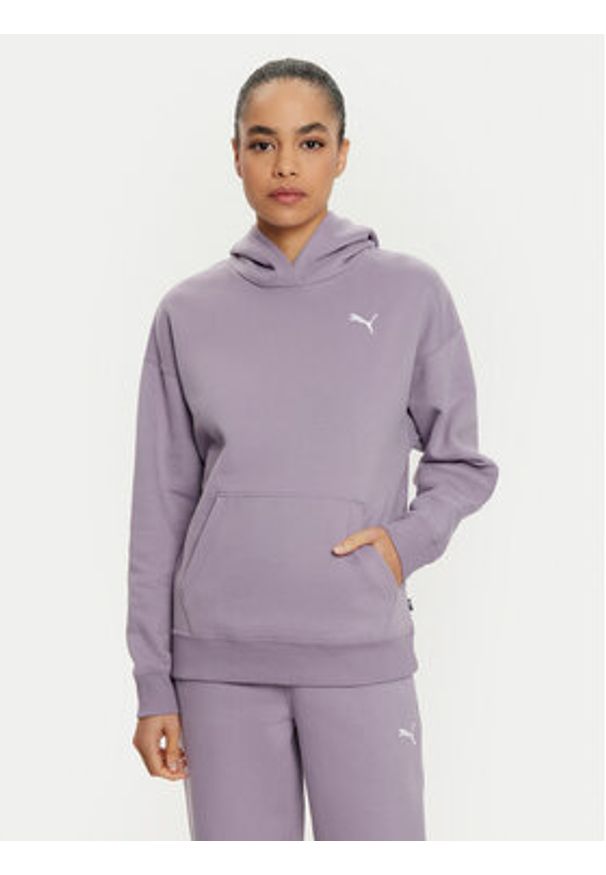 Puma Dres 683091 Fioletowy Relaxed Fit. Kolor: fioletowy. Materiał: syntetyk, bawełna