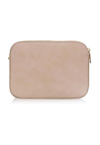 Ochnik - Torebka damska z monogramem. Kolor: beżowy. Materiał: skórzane. Styl: klasyczny. Rodzaj torebki: na ramię #3