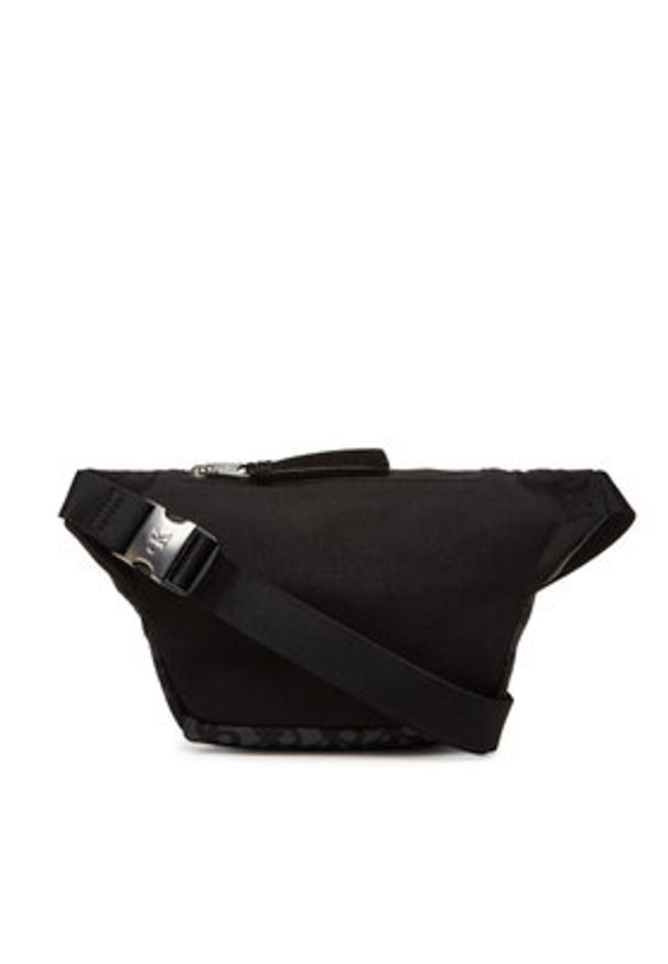 Calvin Klein Jeans Saszetka nerka Unstructured Monogram Waistbag LV04G3177G Czarny. Kolor: czarny. Materiał: materiał