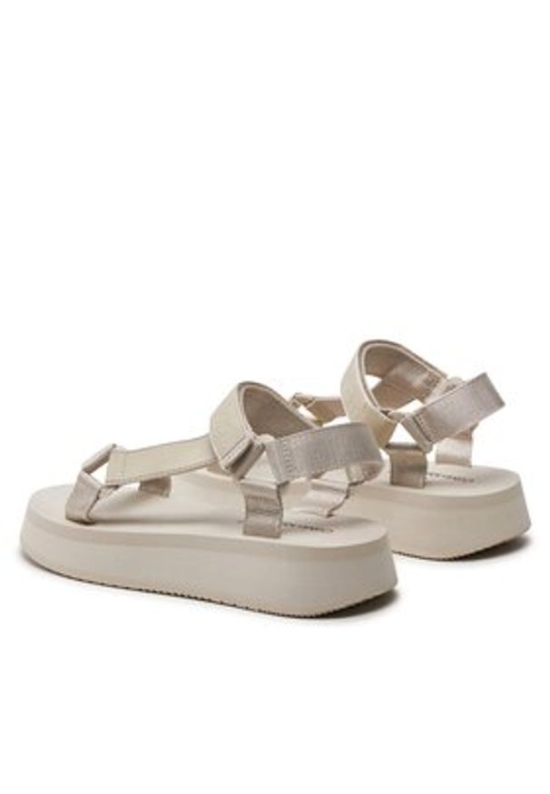 Calvin Klein Jeans Sandały Sandal Velcro Webbing Dc YW0YW01353 Beżowy. Kolor: beżowy. Materiał: materiał