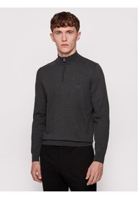 BOSS - Boss Sweter Padro-L 50419988 Szary Regular Fit. Kolor: szary. Materiał: bawełna #1