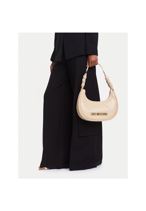 Love Moschino - Torebka LOVE MOSCHINO. Kolor: kremowy