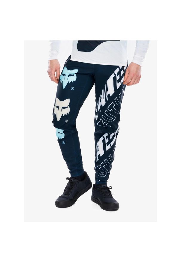 FOX - Spodnie rowerowe męskie Fox Flexair Pant Elevated. Kolor: niebieski