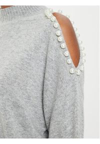 Kontatto Sweter 3M0179 Szary Regular Fit. Kolor: szary. Materiał: syntetyk #4