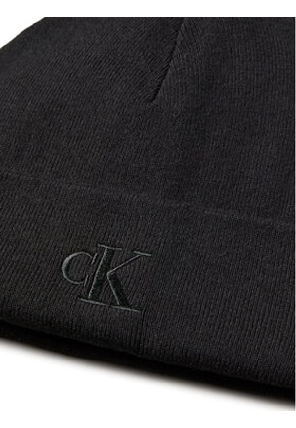 Calvin Klein Czapka LV04D8020G Czarny. Kolor: czarny. Materiał: wiskoza, materiał