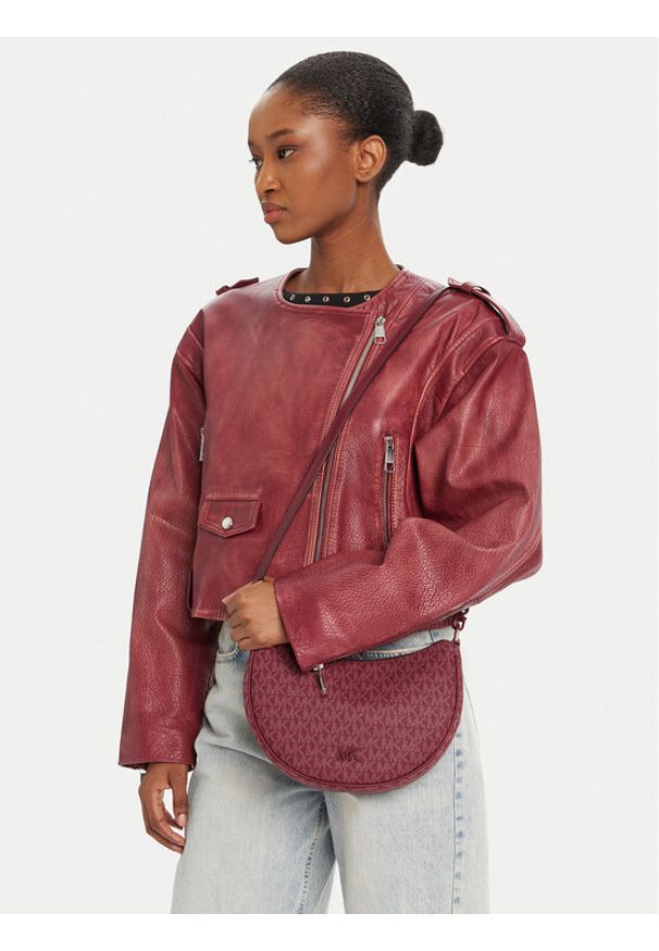 MICHAEL Michael Kors Torebka 32T5T8QU1B Bordowy. Kolor: czerwony. Materiał: skórzane