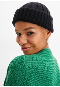 bonprix - Długi sweter bez zapięcia. Kolor: zielony. Materiał: dzianina. Długość: długie #3