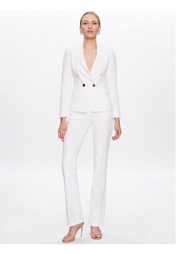 Liu Jo Marynarka CA3044 T2200 Biały Regular Fit. Kolor: biały. Materiał: syntetyk