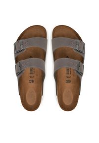 Birkenstock Klapki Arizona 1027046 Szary. Kolor: szary. Materiał: skóra, zamsz #4