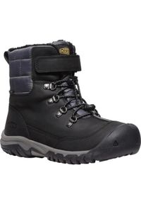 keen - Keen Kanibou WP zimowe buty dziecięce Czarny/Magnet 25-26. Kolor: szary. Sezon: zima