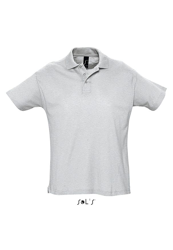 SOL'S - Polo Sol's Summer Ii. Typ kołnierza: polo. Kolor: szary. Materiał: bawełna. Sezon: lato