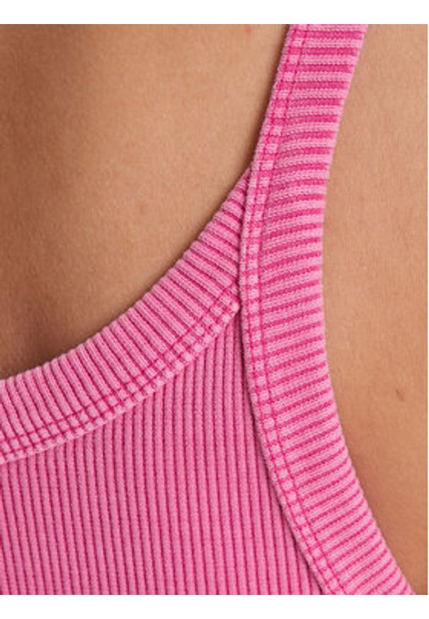 Adidas - adidas Sukienka codzienna Ribbed JI5750 Różowy Slim Fit. Okazja: na co dzień. Kolor: różowy. Materiał: bawełna. Typ sukienki: proste. Styl: casual