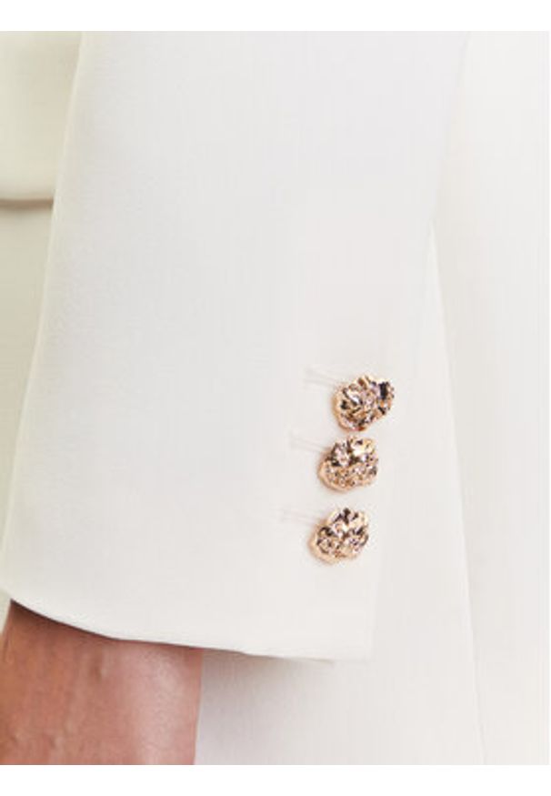 Marella Marynarka Camogli 2513041023 Écru Regular Fit. Materiał: syntetyk