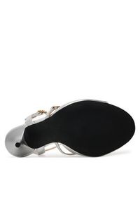 Love Moschino - LOVE MOSCHINO Sandały JA16089G1MIF090B Srebrny. Kolor: srebrny. Materiał: skóra