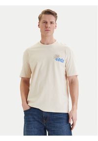 Guess T-Shirt F6GI07 K8FQ4 Beżowy Regular Fit. Kolor: beżowy. Materiał: bawełna #3