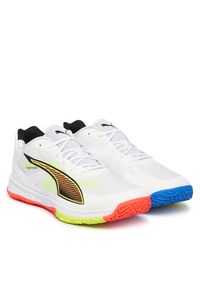 Puma Buty halowe Accelerate Turbo 4 Game On 108888 01 Biały. Kolor: biały. Materiał: materiał #6