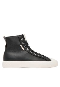 Calvin Klein Trampki Vulc Lace Up Hightop Lth HW0HW03076 Czarny. Kolor: czarny. Materiał: skóra #1