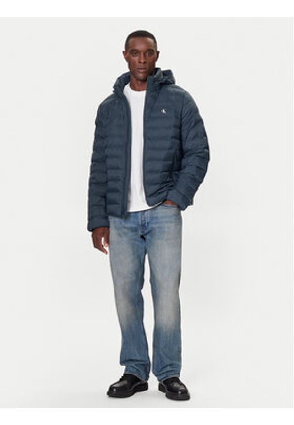 Calvin Klein Jeans Kurtka zimowa LV04RC511G Niebieski Regular Fit. Kolor: niebieski. Materiał: syntetyk. Sezon: zima