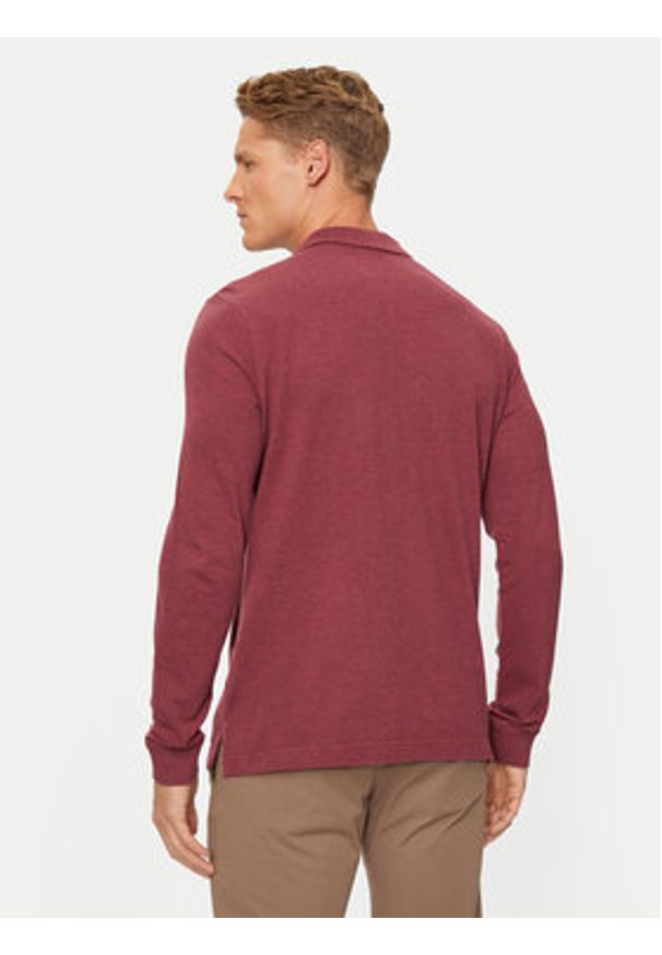United Colors of Benetton - United Colors Of Benetton Polo 3088U3025 Bordowy Regular Fit. Typ kołnierza: polo. Kolor: czerwony. Materiał: bawełna