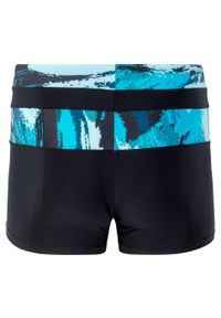 AquaWave - Męskie Spodenki Kąpielowe Tahu Z Nadrukiem Morskim. Kolor: czarny, niebieski, wielokolorowy. Wzór: nadruk