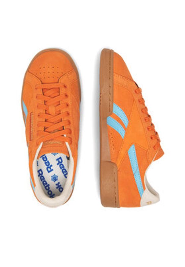 Reebok Sneakersy Club C Grounds 100074846 Pomarańczowy. Kolor: pomarańczowy. Materiał: zamsz, skóra. Model: Reebok Club