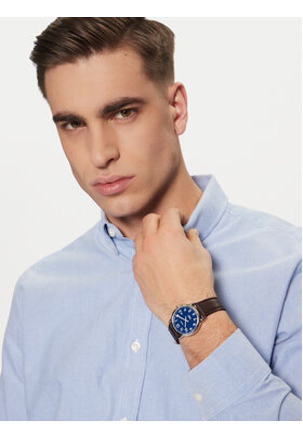 Timex Zegarek Easy Rider TW2V75200 Brązowy. Kolor: brązowy
