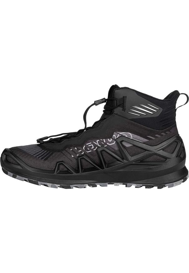 Buty trekkingowe męskie Lowa Merger Mid Gtx. Kolor: czarny. Materiał: materiał, syntetyk, tkanina. Szerokość cholewki: normalna