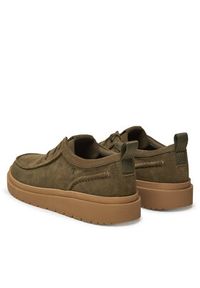 Clarks Półbuty Polden Moc 26180869 Zielony. Kolor: zielony. Materiał: zamsz, skóra