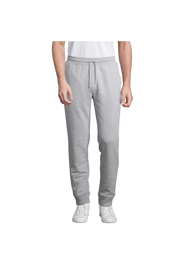 SOL'S - Spodnie do biegania Sol's Jet. Kolor: szary. Materiał: materiał. Długość: długie. Sport: bieganie