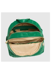 Valentino by Mario Valentino - VALENTINO Tłoczony zielony plecak z logo sunny re backpack. Kolor: zielony #5