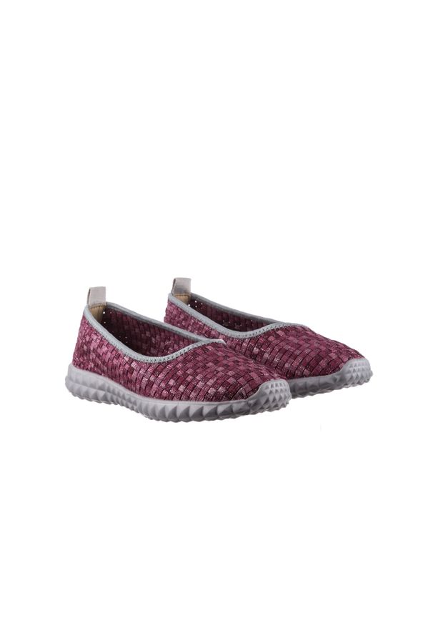Baleriny Rock Sanya Met Bordo Grey Binding, Fiolet, Materiał. Kolor: fioletowy. Materiał: tkanina. Szerokość cholewki: normalna. Sezon: lato, wiosna. Styl: rockowy