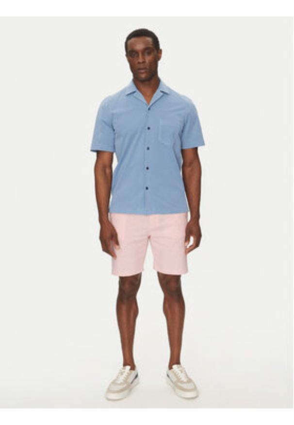 BOSS Koszula 50537949 Niebieski Regular Fit. Kolor: niebieski. Materiał: syntetyk, bawełna