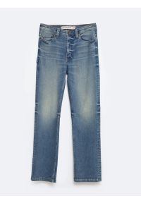 Big-Star - Jeansy męskie z przetarciami niebieskie Colt Workwear 374. Kolor: niebieski. Sezon: zima, jesień. Styl: retro