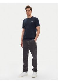 Mustang T-Shirt Austin 1016280 Granatowy Regular Fit. Kolor: niebieski. Materiał: bawełna #4