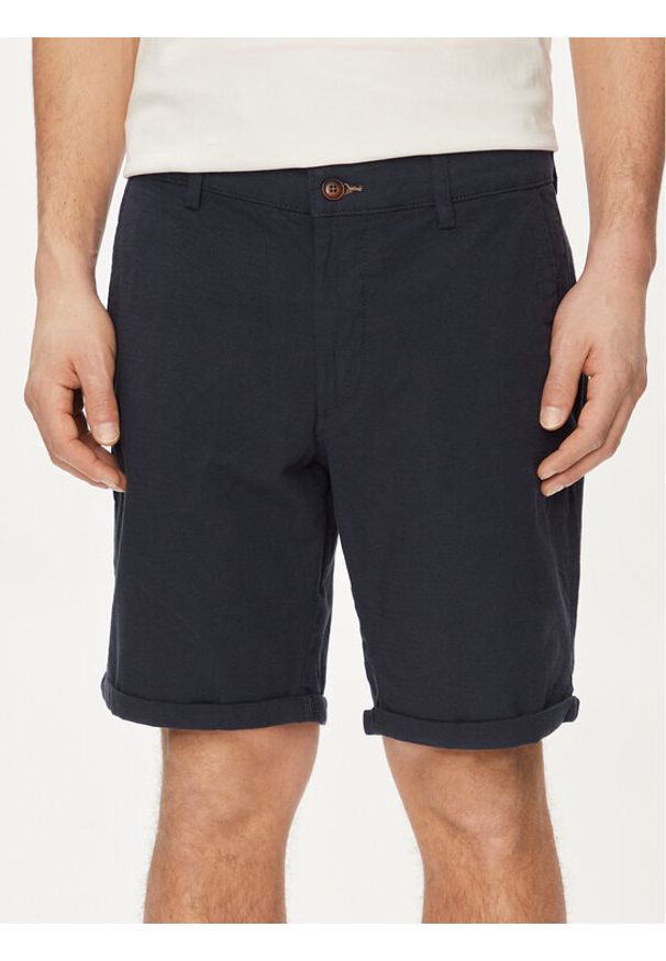 Jack & Jones - Jack&Jones Szorty materiałowe Fury 12206889 Granatowy Regular Fit. Kolor: niebieski. Materiał: bawełna
