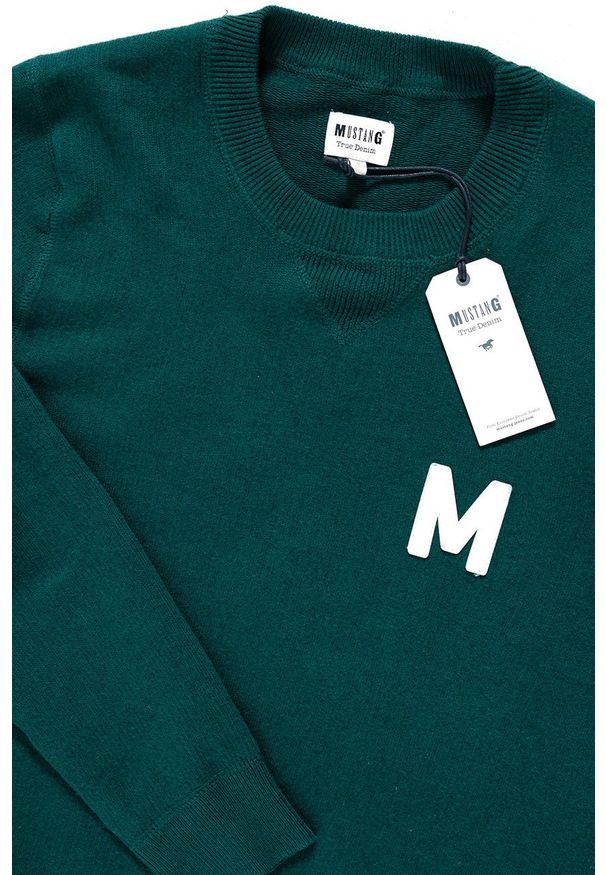 Mustang - MUSTANG Emil C Jumper MĘSKI SWETER KLASYCZNY DEEP TEAL 1008650 6433. Styl: klasyczny