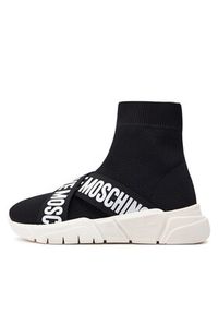 Love Moschino - LOVE MOSCHINO Sneakersy JA15263G1IIZ500A Czarny. Kolor: czarny. Materiał: mesh, materiał #2