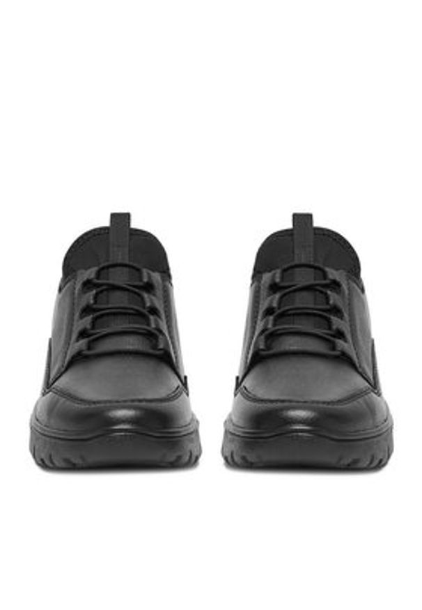 Rieker Półbuty N1357-00 Czarny. Kolor: czarny. Materiał: skóra